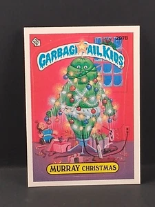 Garbage Pail Kids Series 8 1987 #297B Murrary Christmas Sticker Card - Picture 1 of 2