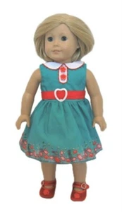 Doll Clothes 18 Dress Garden Bloom Flowers Fits American Girl Doll Kit 1930 - Picture 1 of 4