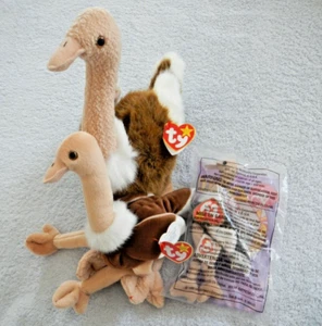 TRIO - STRUZZO ELASTICIZZATO - TY BEANIE BUDDY, BABY & TEENIE - 21 SETTEMBRE COMPLEANNO - Foto 1 di 12