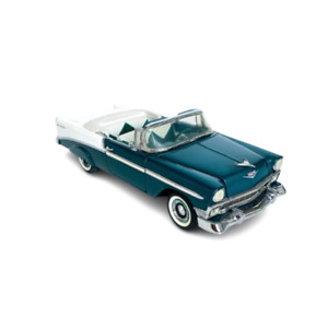 1/24 scale Diecast model green and white Chevrolet Bel Air convertible New Car
