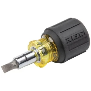 KLEIN Tools A-32561 Multi-Bit Screwdriver Nut Driver 6-in-1 Stubby Ph. Sl. Bits - Picture 1 of 9