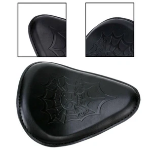 Seat Pillion Cushion Front Driver Motor Black Fit For Harley Sportster Custom - Picture 1 of 8