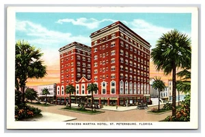 Princess Martha Hotel St Petersburg Florida FL UNP WB Postcard U29 - Picture 1 of 2
