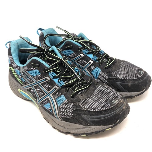 Scarpe da corsa Asics Gel Venture 4 T383N da donna grigio blu nero taglia 9