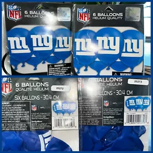 GLOBOS DE LÁTEX DE LOS GIGANTES DE NUEVA YORK DE LA NFL (12) Suministros de fiesta de cumpleaños Helio Requeridos - Imagen 1 de 12