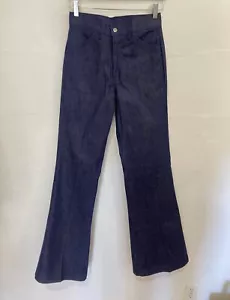 VTG 1970’s Dee Cee Rapper Playboy High Waisted Flares 27x35 Talon Zip Deadstock - Picture 1 of 5