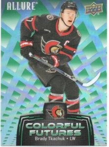 24-25 2024-25 Allure Brady Tkachuk VERDE Colorido Futuros #CF-8 Sens Paquetes 1:18 - Imagen 1 de 1