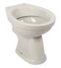 Stand-WC Abgang waagerecht Toilette Tiefspler Bad Bodenstehend grau mattwei