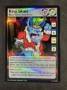 Neopets TCG 11/140 King Skarl Battle for Meridell Hero Foil Raro Casi Nuevo - Imagen 1 de 2