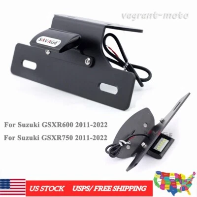 Eliminador de para-lama com luz de placa de licença para Suzuki GSXR600 GSXR750 GSXR 600 750 - Imagem 1 de 4