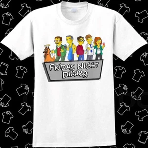 Friday Night Dinner Funny Comics Caricatures Jim Bell Shalom T Shirt Gift 542 - Picture 1 of 2