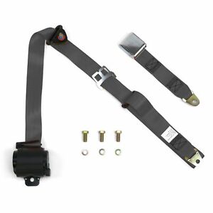 3 Point Retractable Airplane Buckle Charcoal Seat Belt (1 Belt) rv parts bbc