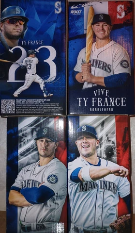 2023 Ty France bobblehead Seattle Mariners SGA 7/18/23 new in box, unopened Cover