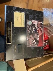 Dale Earnhardt Sr Nascar 10x13 Portrait With Used Authentic Racing Tire Plaque - Picture 1 of 1