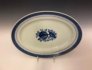 Royal Copenhagen Faience Tanquebar Blue Rim 15" Serving Platter 11/929 - Picture 1 of 6