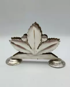 Vintage USSR Soviet Ukraine Silver Plated Napkin Holder - Picture 1 of 14