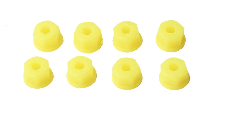 6-32 Neon Yellow Nylon Nuts (8pcs) by RPM RPM70827 - Image 1 of 1