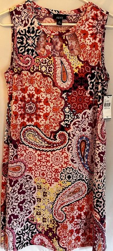 Alyx nuovo con etichetta! Abito Smanicato Taglia Media Tasche Nuova Lunghezza