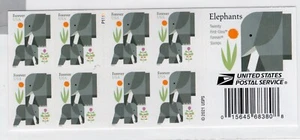 2022 Forever Elephants booklet of 20 Scott #5714a, Mint NH - Picture 1 of 1