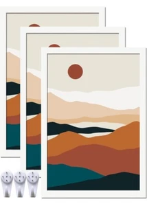 White 13X19 Picture Frame Set of 3, High Transparent Frame for 13 by 19 Photo - Picture 1 of 6
