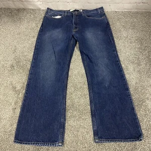 Vintage Gap Jeans Mens Blue Stretch Mid-Rise Relaxed Boot Fit Denim 38x29 - Picture 1 of 10
