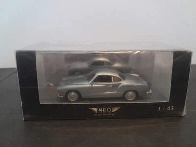 1:43 Scale Neo Models Volkswagen Karmann Ghia Coupe Silver Mib - Image 1 of 4