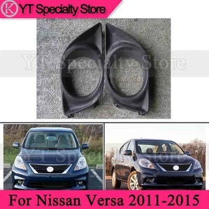 1Pair Front Bumper Fog Lamp Cover For Nissan Versa 2011-2015 Fog Lamp Grille - Picture 1 of 5
