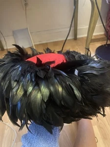 jack McConnell wool red feather vintage hat - Picture 1 of 6
