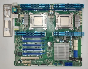 ASROCK EP2C602 Server Mainboard mit E5-2670 CPU + 8GX8 RAM + I/O SHIELD - Bild 1 von 9