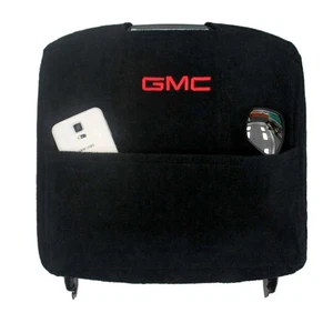Seat Armour Black Cloth Console Cover fit for 2014-18 Yukon w/Bucket - GMC Logo - Foto 1 di 2