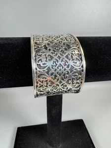 Vintage Sterling Silber Armreif Armband - Indien - 925. 60,6 Gramm RAR - Bild 1 von 10