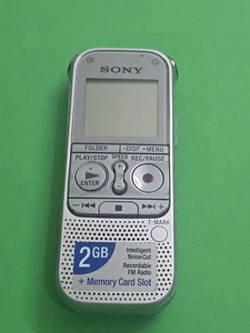 Sony ICD-AX412F Stereo IC Diktiergerät 2GB MP3 Silber  - Bild 1 von 7
