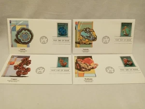 US First Day Issue Covers - Lot of 4 Covers 1992 MINERALS 2700-03 (FDC222) - Picture 1 of 1