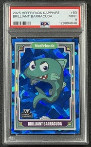BRILLIANT BARRACUDA PSA 9 2025 TOPPS CHROME VEEFRIENDS SAPPHIRE #80 REF 4646 - Picture 1 of 2
