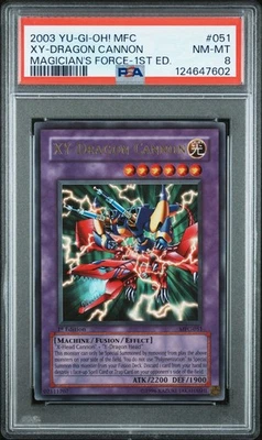 2003 Yu-Gi-Oh! XY-Dragon Cannon Magicians Force MFC 1st Edition Ultra Rare PSA 8 - Image 1 of 2