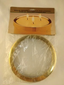 Hosley's 6" Solid Brass Candle Follower For Pillar Candles #BS50270 - Picture 1 of 2