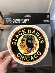 Chicago Blackhawks Auto Fenster Aufkleber 8 x 8 gestanzt Retro - Bild 1 von 2