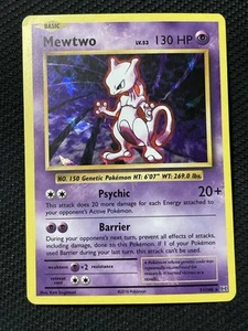 Pokemon Mewtwo 51/108 Holo Rare 2016 XY Evolution Cracked Ice LP - Picture 1 of 2