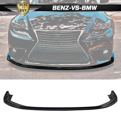 Fits 14-16 Lexus IS Base Front Bumper Lip SK Style Spoiler Splitter Unpainted PU - Imagem 1 de 4