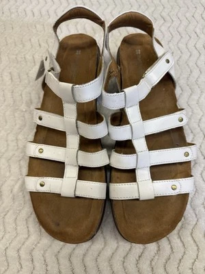 Sandalias Naturalizer Finale Comfort Cuero Blanco Gladiador Pescadores Talla 12M Foto 1 de 4