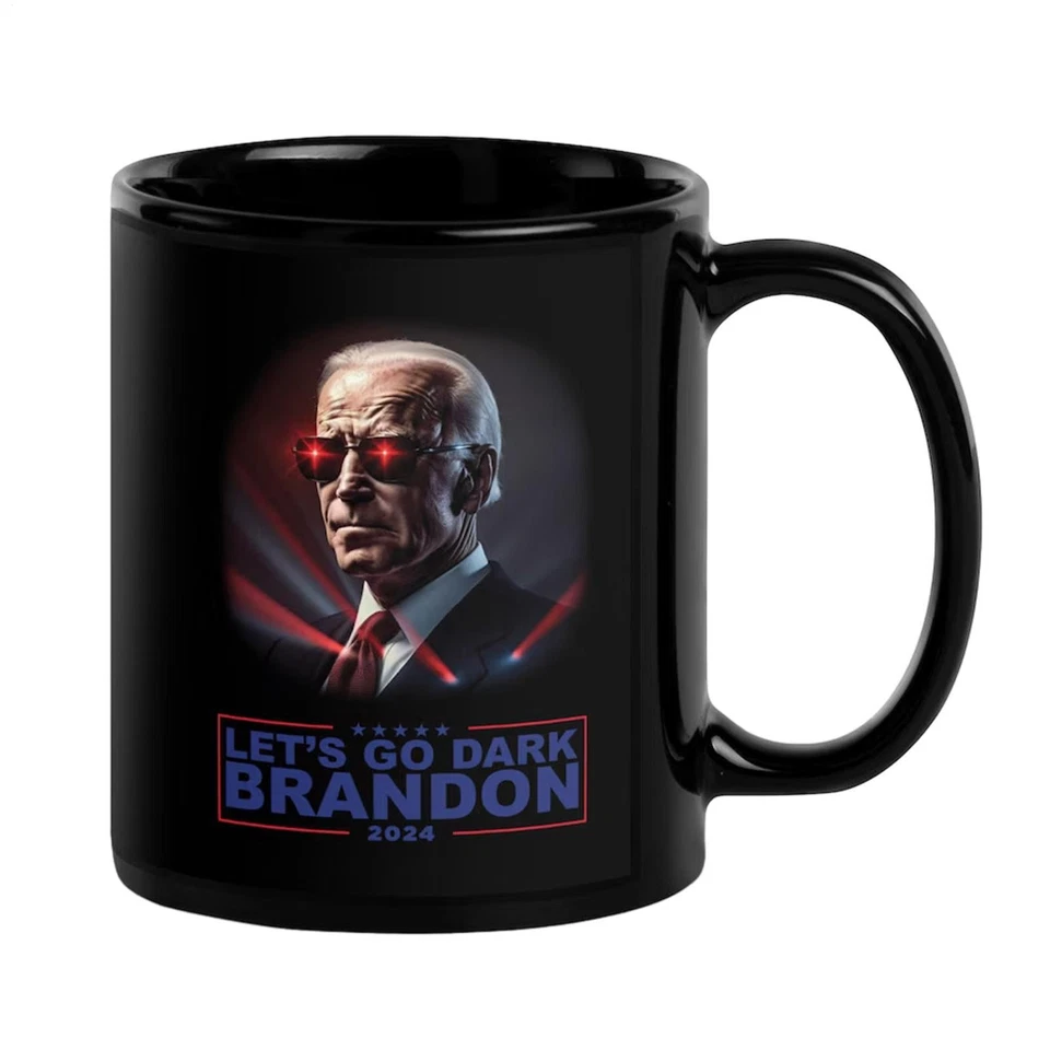350ml Dark Brandon Mug Ceramic Coffee Mug Travel Mug Let's Go Brandon Tea Cup - Image 1 of 4