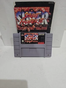 Super Street Fighter II (Super Nintendo SNES) CARTRIDGE & MANUAL TESTED - Picture 1 of 7