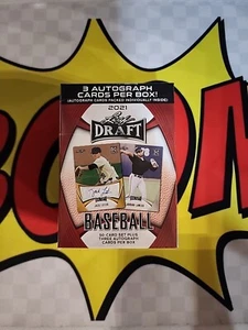 2021 Leaf Draft Baseball Hobby Blaster Box - 50 Card Set Plus 3 Autograph Cards - Picture 1 of 1