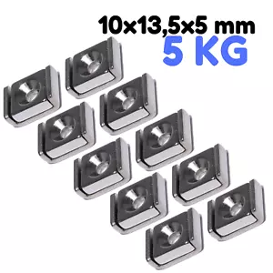10 x Neodym Magnete mit Loch Bohrung Senkung 10mm 5KG Stark zum schrauben Quader - Bild 1 von 6