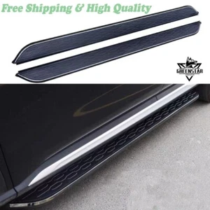 Black Fixed Running Board Fits For Audi Q5 2009-2017 Side Step Nerf Bar Stairs - Picture 1 of 9
