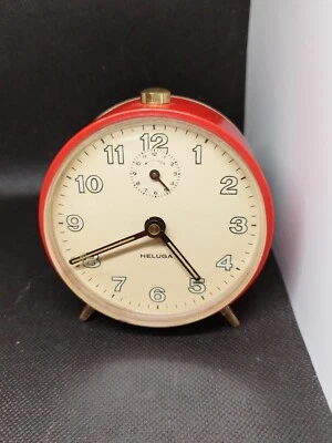 Retro Wecker Heluga Funktioniert. 70er 80er Jahre - Bild 1 von 4