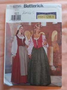 Butterick 6196 Making History-Misses'/Petite Historical Costume Pattern Sz 6-10 - Picture 1 of 2