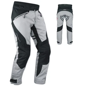 Waterproof Motorcycle Motorbike Textile Thermal Cordura Trousers Gray Size 40 - Foto 1 di 4