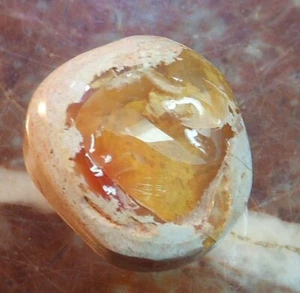 Mexican Fire Opal, 17.50tcw, Cantera, Natural Matrix, lapidary unfinished Rough - Picture 1 of 8