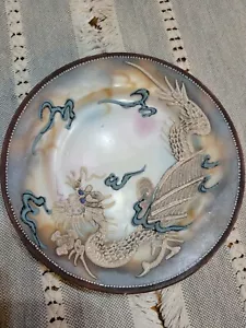 Piatto vintage Dragonware dipinto a mano 7,5 pollici - Foto 1 di 3